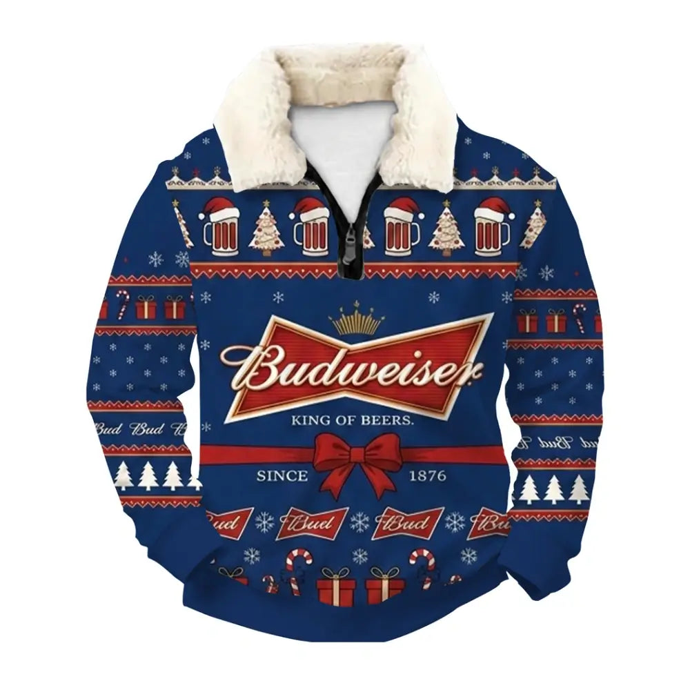 Holiday Brew Ugly Quarter Zip Sweatshirt & Sweatpant Set