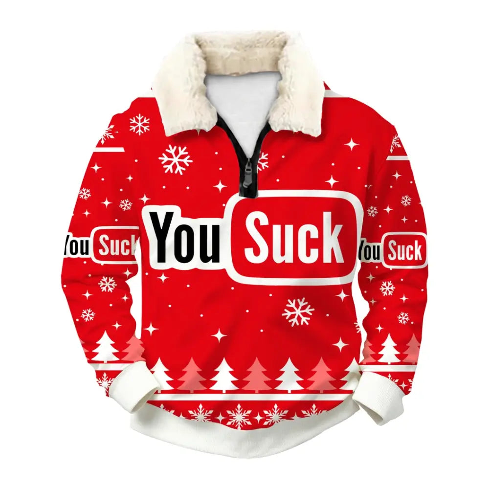 Holiday Roast Ugly Quarter Zip Sweatshirt & Sweatpant Set