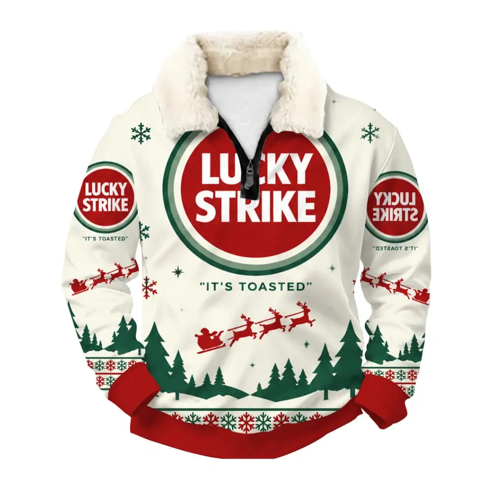 Holiday Smoke Ugly Quarter Zip Sweatshirt & Sweatpant Set