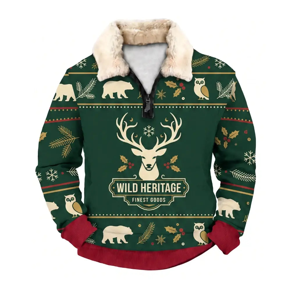 Hunting & Wilderness Ugly Quarter Zip Sweatshirt & Sweatpant Set