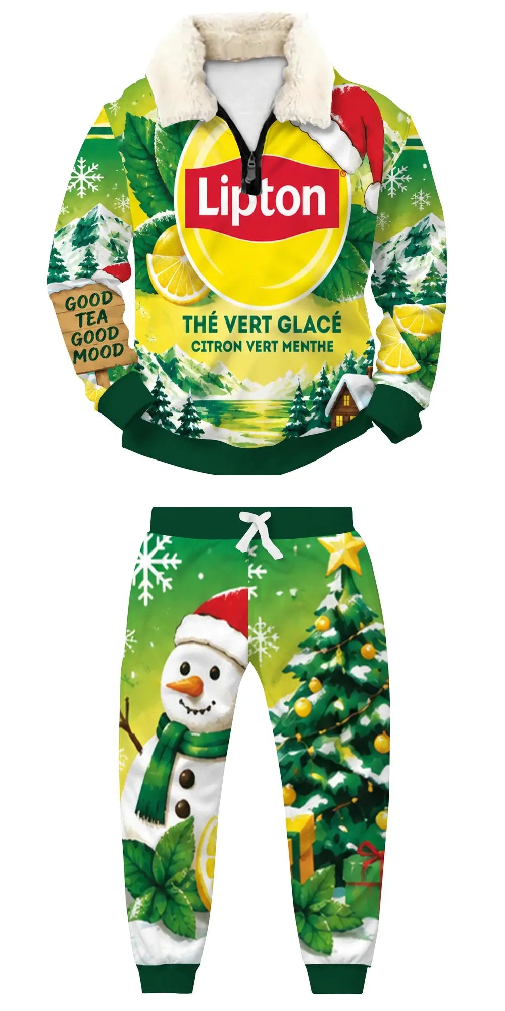 Impulse Looks Good Ugly Quarter Zip Sweatshirt & Sweatpant Set