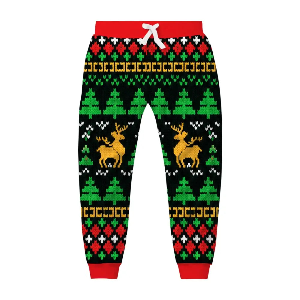 Merry Christmas Ugly Quarter Zip Sweatshirt & Sweatpant Set