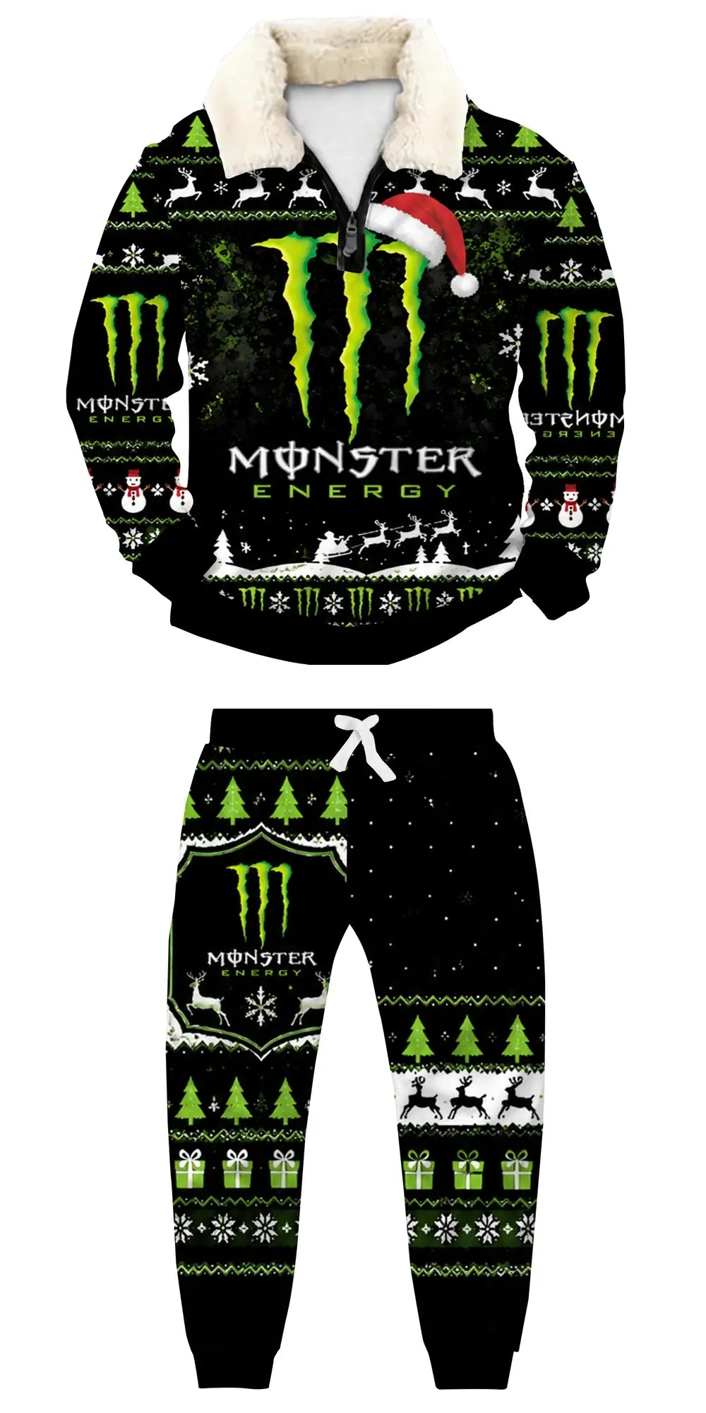 Midnight Energy Ugly Quarter Zip Sweatshirt & Sweatpant Set