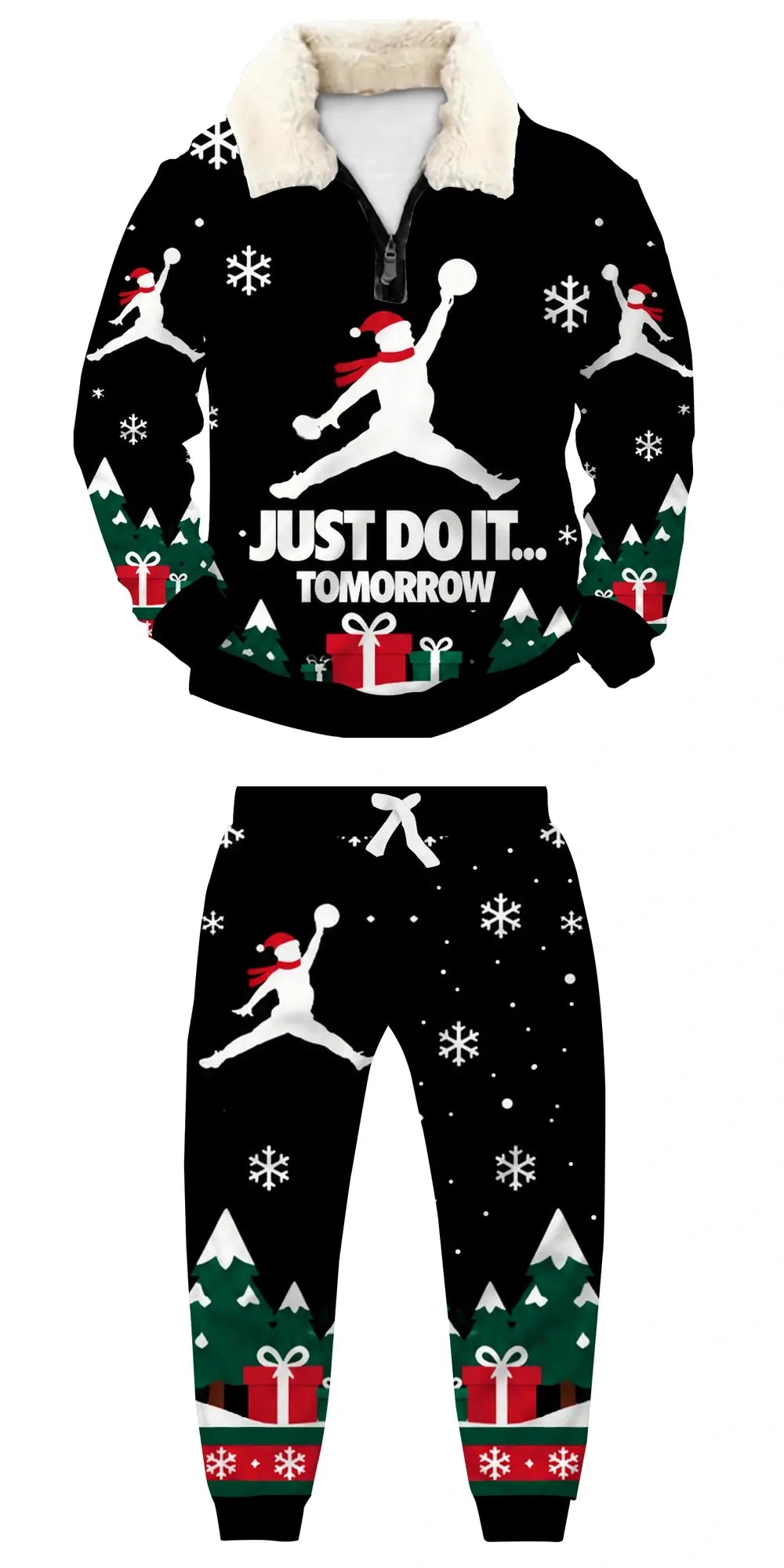 Midnight Sport Ugly Quarter Zip Sweatshirt & Sweatpant Set