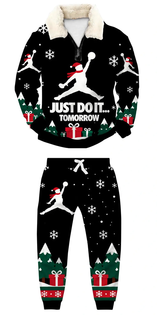 Midnight Sport Ugly Quarter Zip Sweatshirt & Sweatpant Set