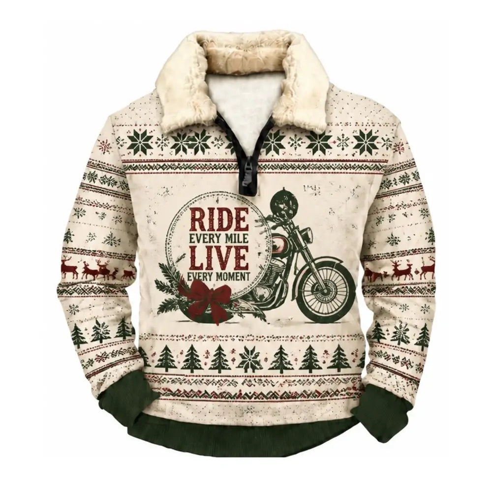 Motorcycle Club Ugly Quarter Zip Sweatshirt & Sweatpant Set