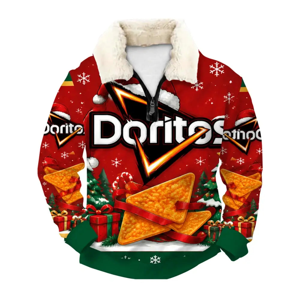 Nacho Cheer Ugly Quarter Zip Sweatshirt & Sweatpant Set