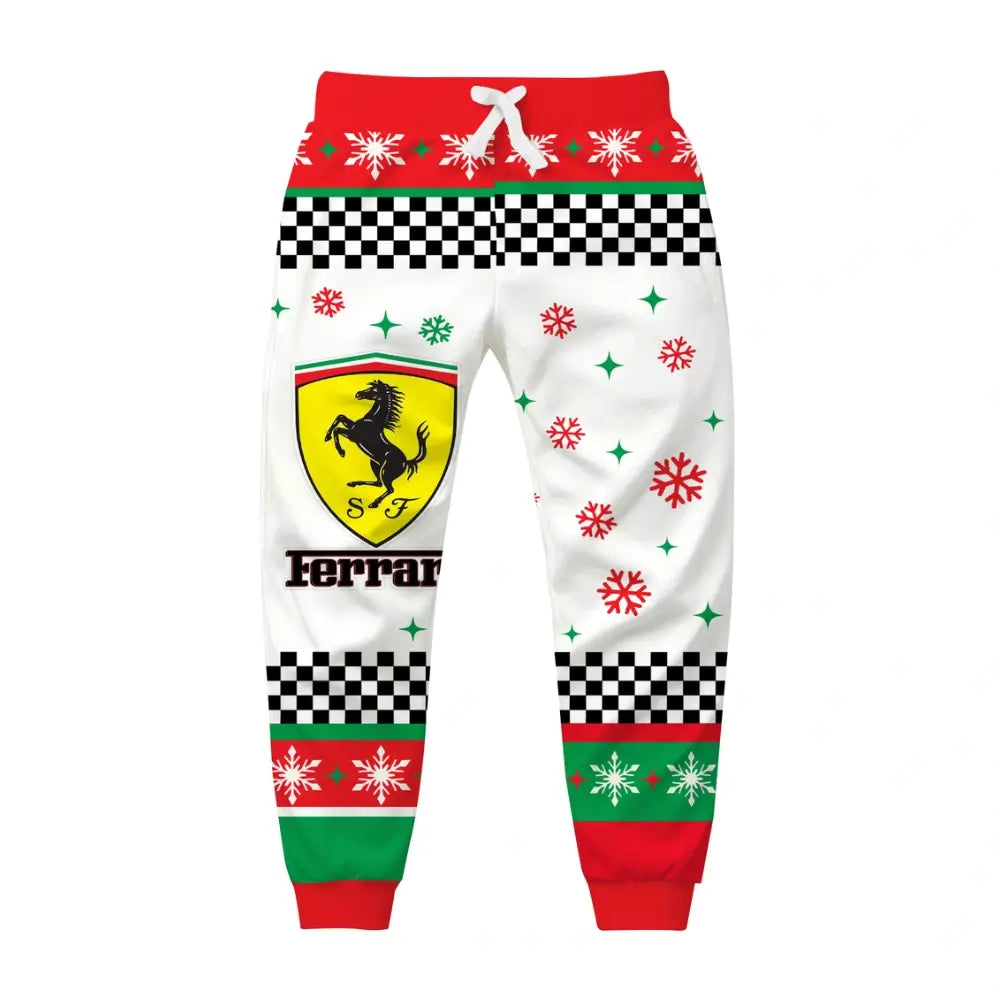 Racing Holiday Ugly Quarter Zip Sweatshirt & Sweatpant Set