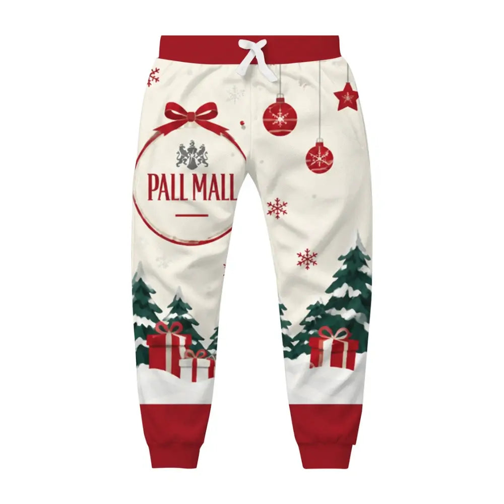 Red Sleigh Ugly Quarter Zip Sweatshirt & Sweatpant Set