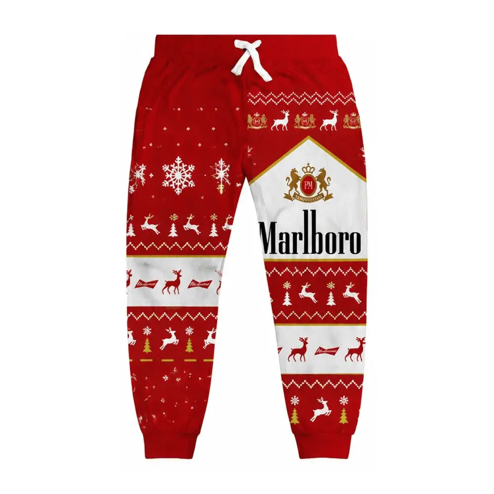 Red Tobacco Ugly Pullover Hoodie & Sweatpant Set
