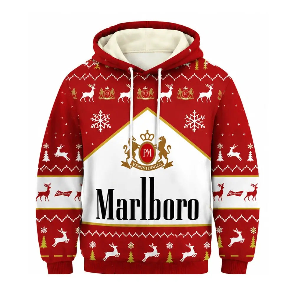 Red Tobacco Ugly Pullover Hoodie & Sweatpant Set