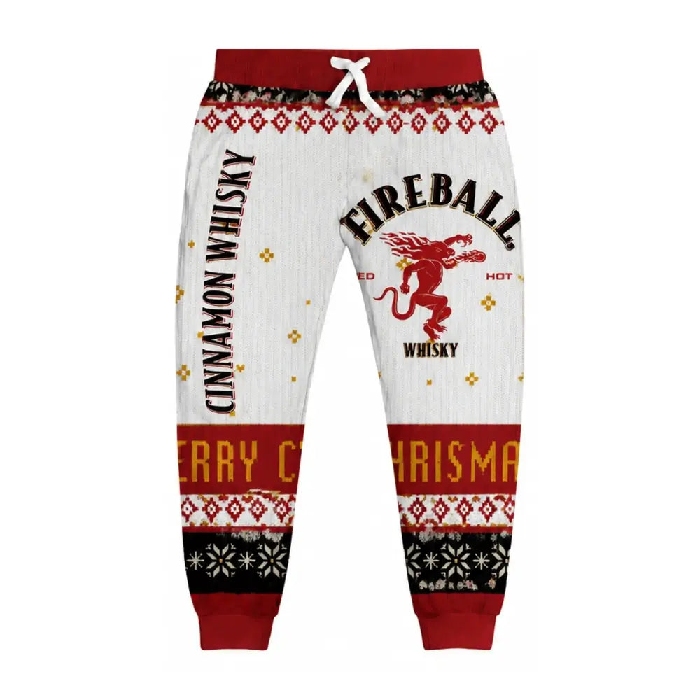 Red Whiskey Ugly Pullover Hoodie & Sweatpant Set
