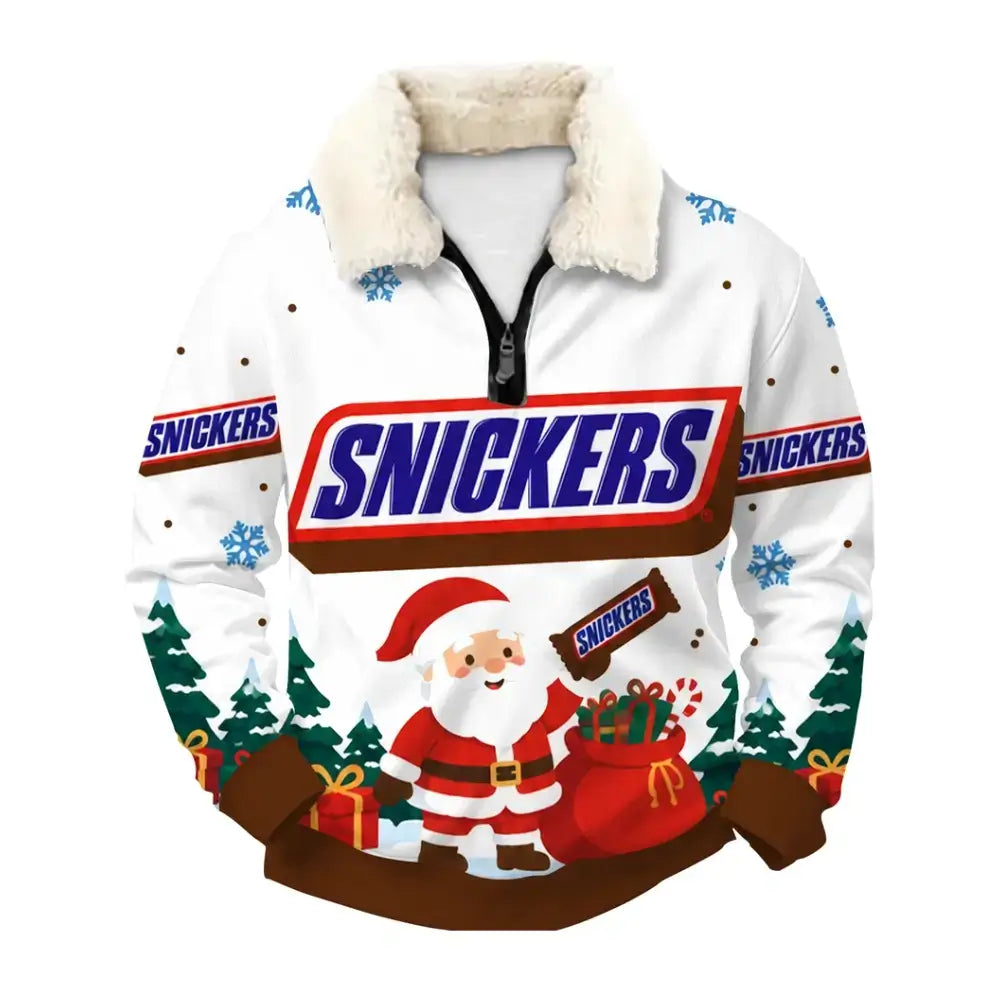 Santa Candy Ugly Quarter Zip Sweatshirt & Sweatpant Set
