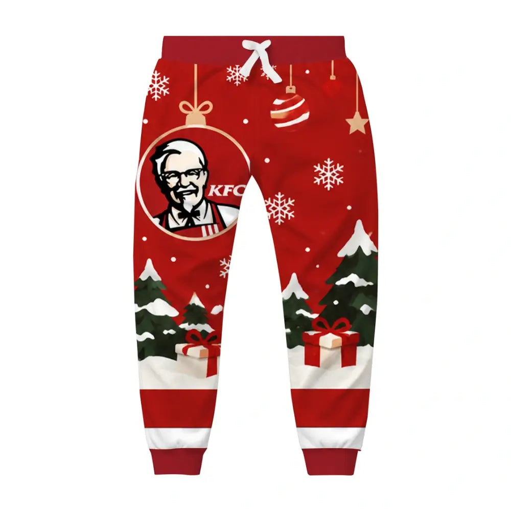 Santa Feast Ugly Quarter Zip Sweatshirt & Sweatpant Set