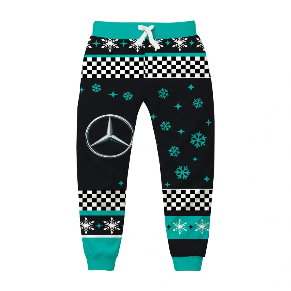 Silver Racing Ugly Quarter Zip Sweatshirt & Sweatpant Set