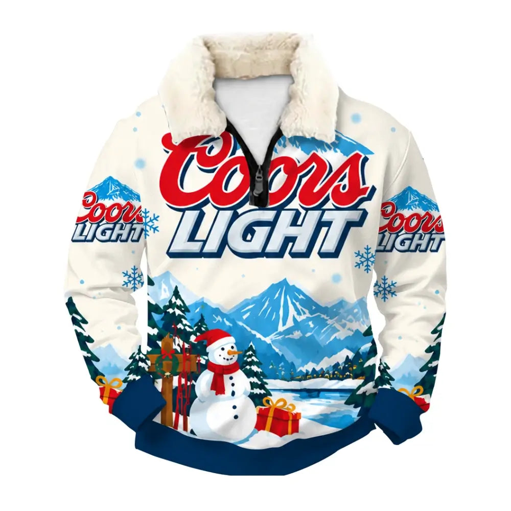 Snowy Lager Ugly Quarter Zip Sweatshirt & Sweatpant Set