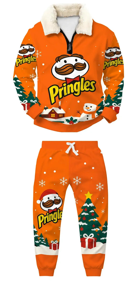 Spicy Cheer Ugly Quarter Zip Sweatshirt & Sweatpant Set