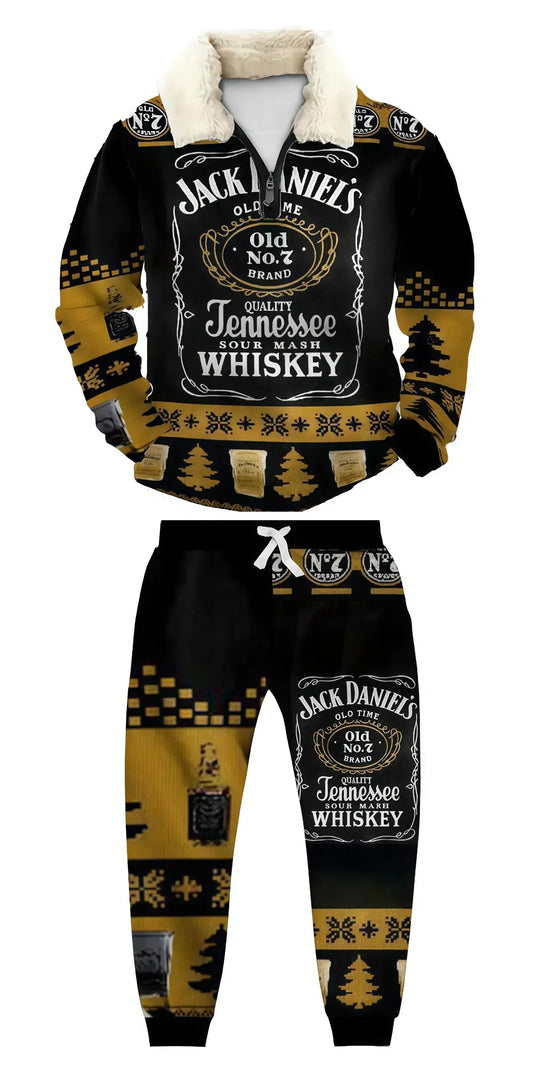Whiskey Ugly Quarter Zip Sweatshirt & Sweatpant Set