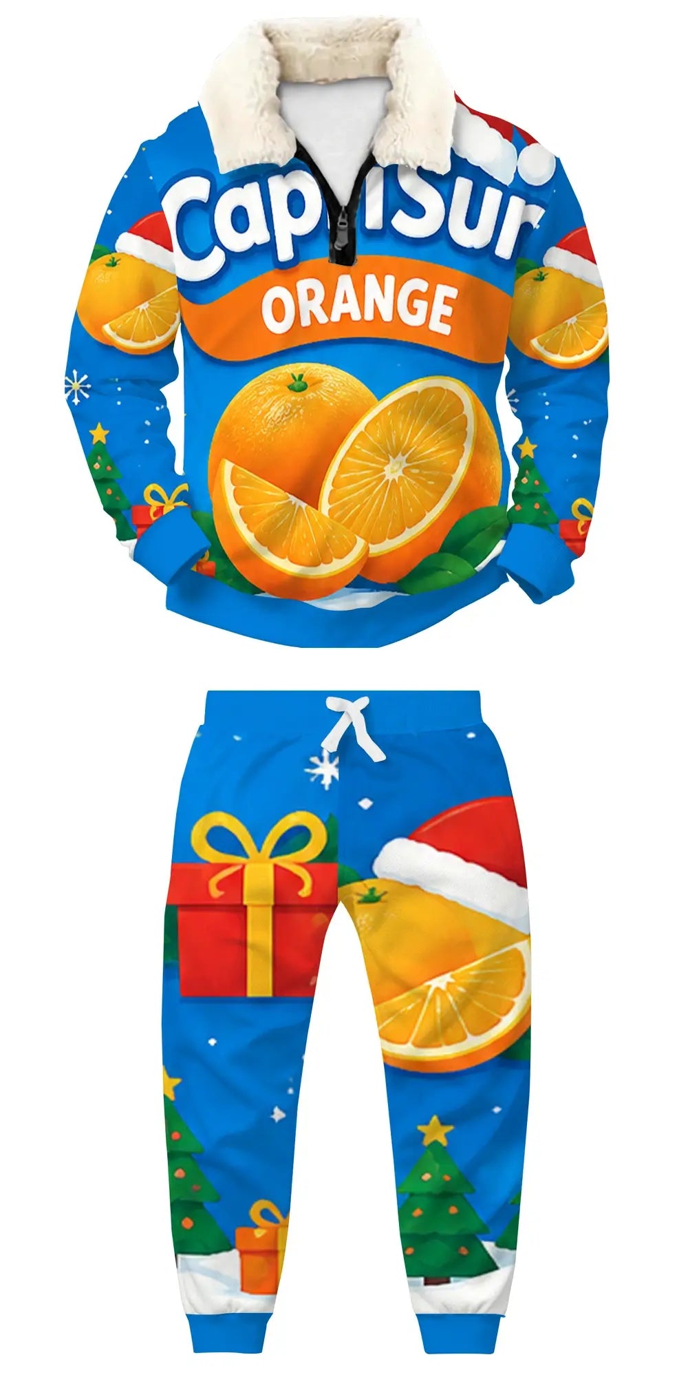 Wild Celebration Energy Ugly Quarter Zip Sweatshirt & Sweatpant Set