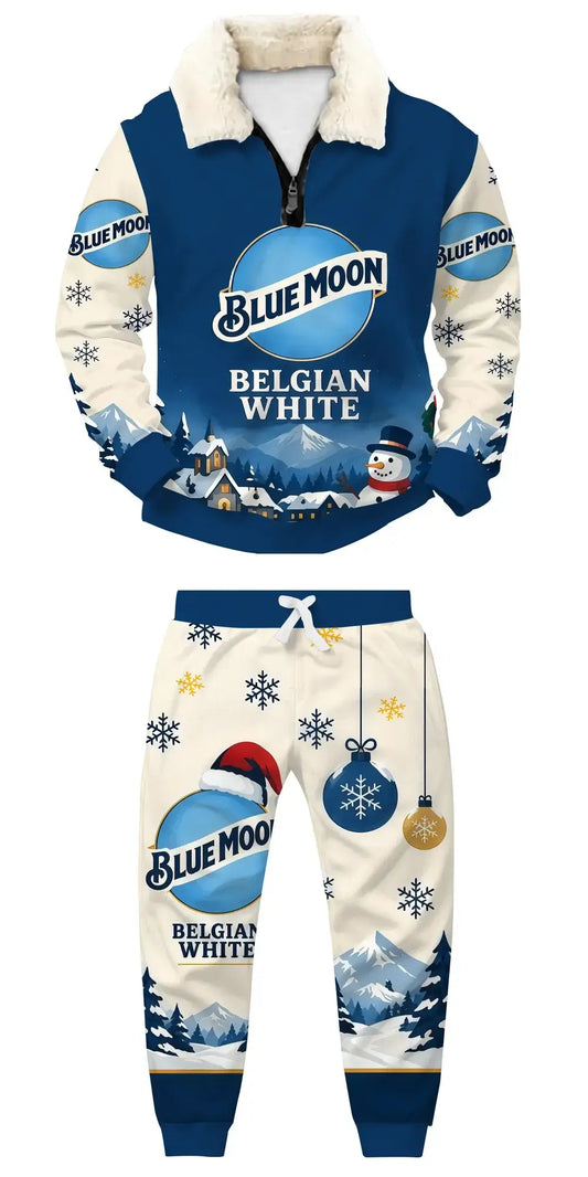 Winter Brew Ugly Quarter Zip Sweatshirt & Sweatpant Set