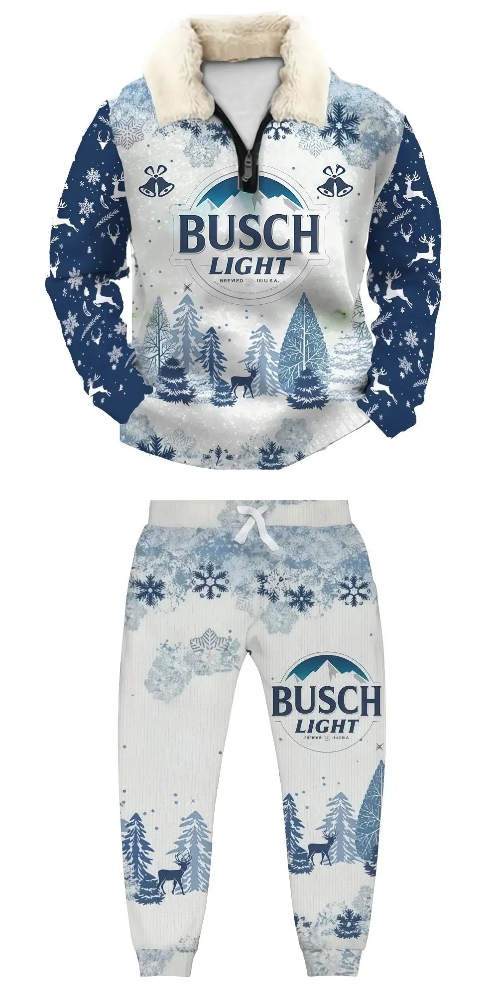 Winter Ugly Quarter Zip Sweatshirt & Sweatpant Set